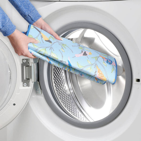 Floral Finch & Friends Microfiber Dish Drying Mats, Set of 2