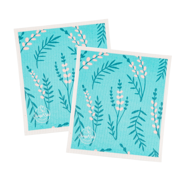 Lavender Breeze Swedish Dishcloth Set