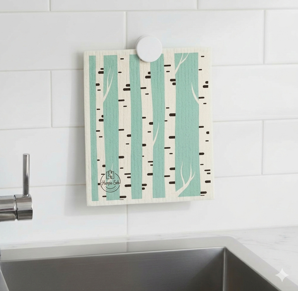 Blue Birch Swedish Dishcloth Set