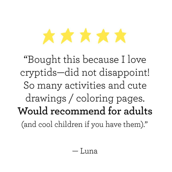 Legendary Monsters CRYPTIDS Coloring, Activity, Jokes + MORE