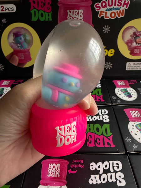 Christmas Light up Snow globe Squishy Nee Doh