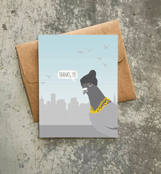 Thanks Yo Pigeon Card Card