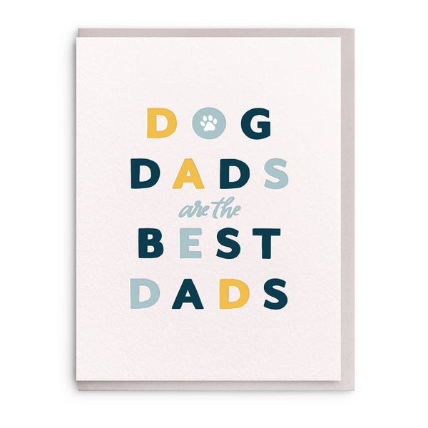 Dog Dad - Letterpress Father's Day Greeting Card