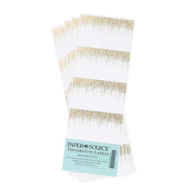 Gold Chandelier Adhesive Gift Tag