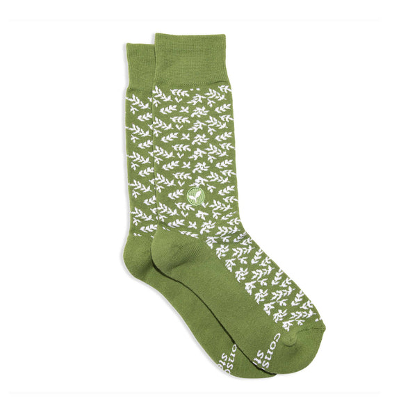 Socks that Plant Trees (Green Branches): Small