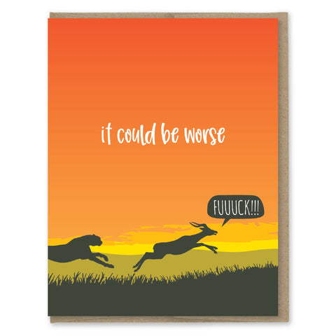 Could Be Worse Gazelle Card