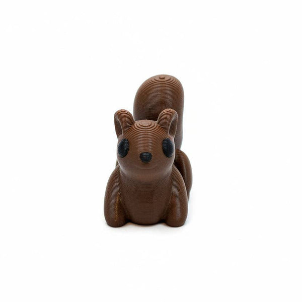 Squirrel (Dark Brown) • Mini 3D Printed Articulated Animal • Flexi Animals • Pocket Pets • Pocket Pals • Desk Pets [#110]