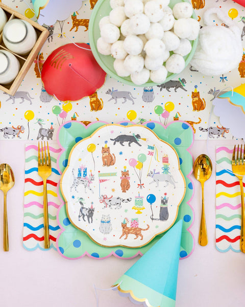 Cat Party Plate