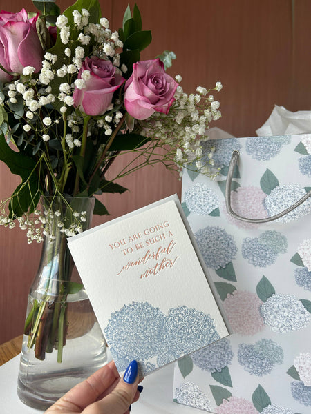 You Are Going To Be Such A Wonderful Mother Letterpress Card