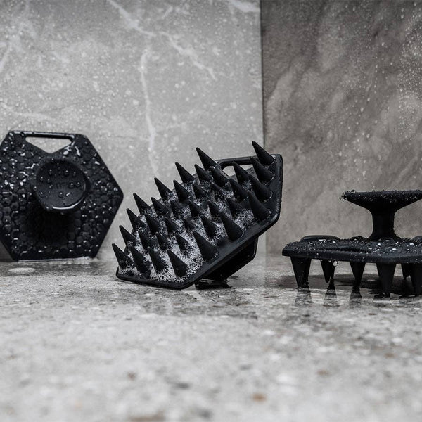 The Scalp Scrubber | Silicone Scalp Massager & Exfoliator: Charcoal