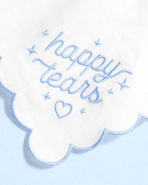 Happy Tears Handkerchief | Something Blue, Engagement, Girly