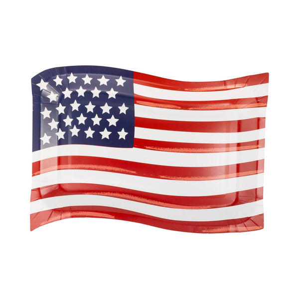 Wavy Flag Plate (8 ct)