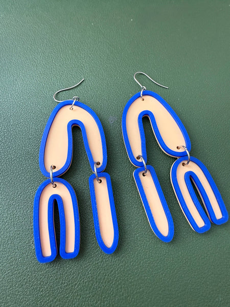 Cool Asymmetrical Mismatched Statement Dangle Earrings