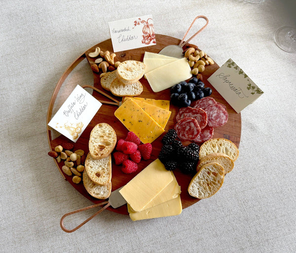 Autumn Harvest Place Cards- Double-sided Table Tents (Set of 12)