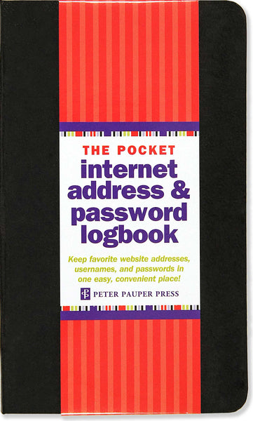 Pocket Internet Address & Password Logbook