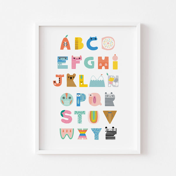Alphabet Hand Initialed Art Print
