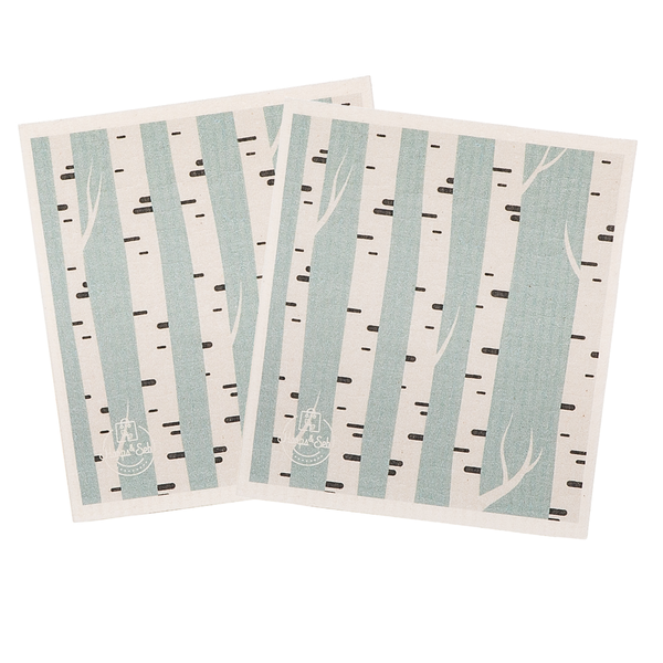 Blue Birch Swedish Dishcloth Set