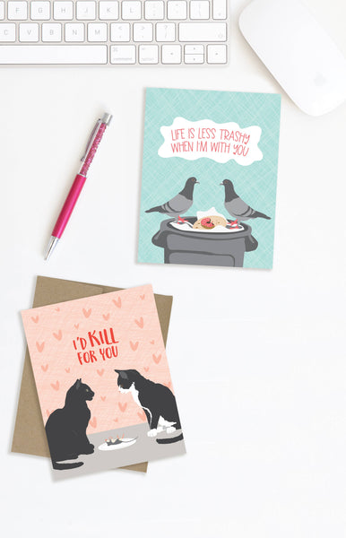 Kill For You Cats Love Card
