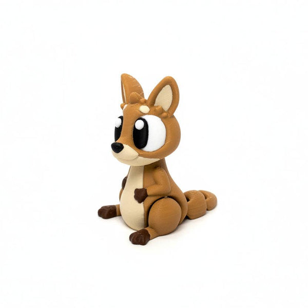 Kanagroo • Mini 3D Printed Articulated Animal • Flexi Animals • Pocket Pets • Pocket Pals • Desk Pets