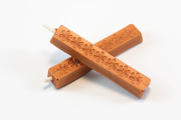 Short Wick Sealing Wax - Single Sticks: Metallic Amber