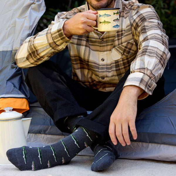 Socks that Protect National Parks | Fish - Outdoorsy Gifts: Medium