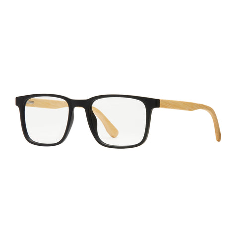 Davis - Matte Onyx / Bamboo + Blue Light Filtering Lens: 1.50