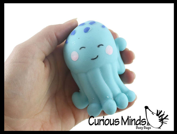 Jellyfish Soft Cream Doh Filled Stress Ball - Squishy