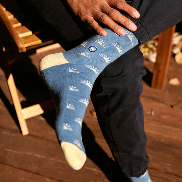 Socks that Support Mental Health (Rising Suns): Small