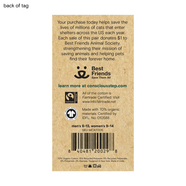 Socks that Save Cats | Cat Nap - Gifts for Cat Lovers: Small
