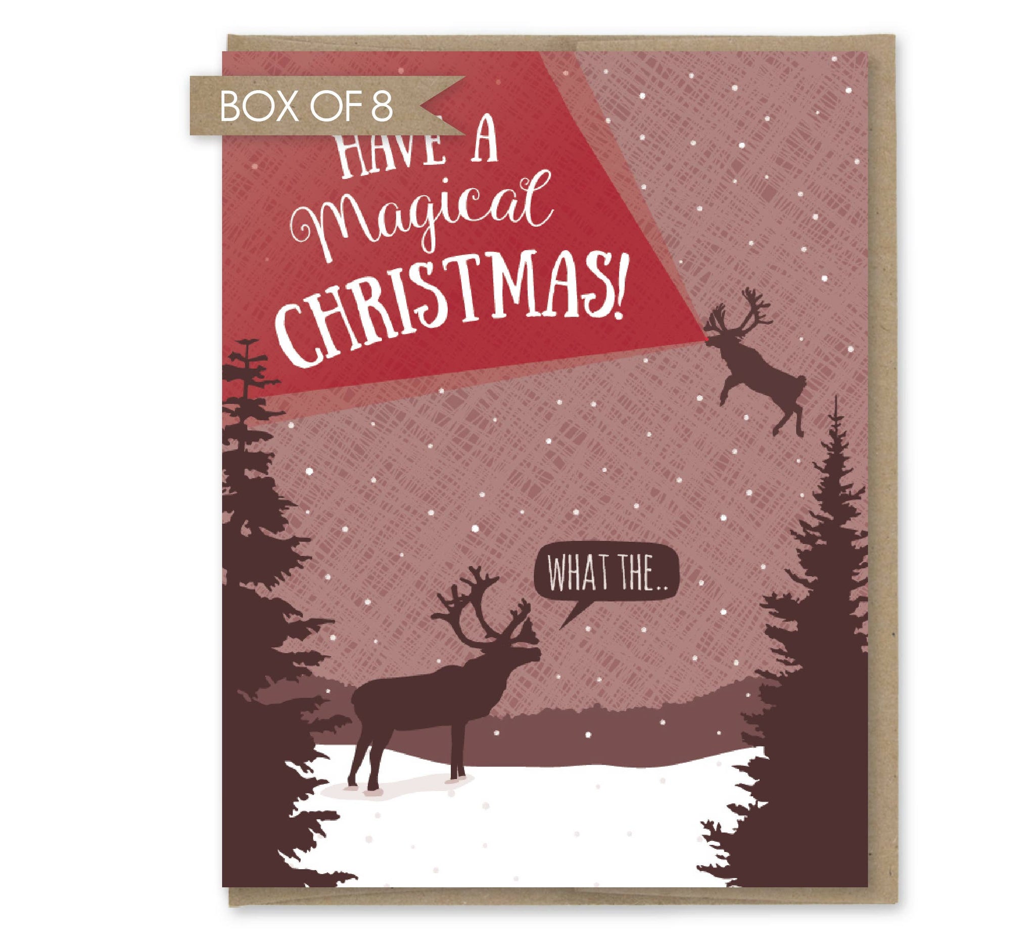 What the Reindeer Christmas Card - Box of 8