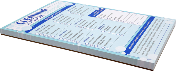 Cleaning Schedule Checklist Note Pad