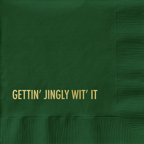 Gettin' Jingly Cocktail Napkin