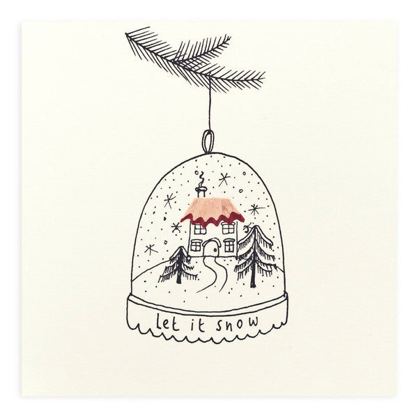 Christmas Let it Snow – Handfinished UK Real Pencil Shavings