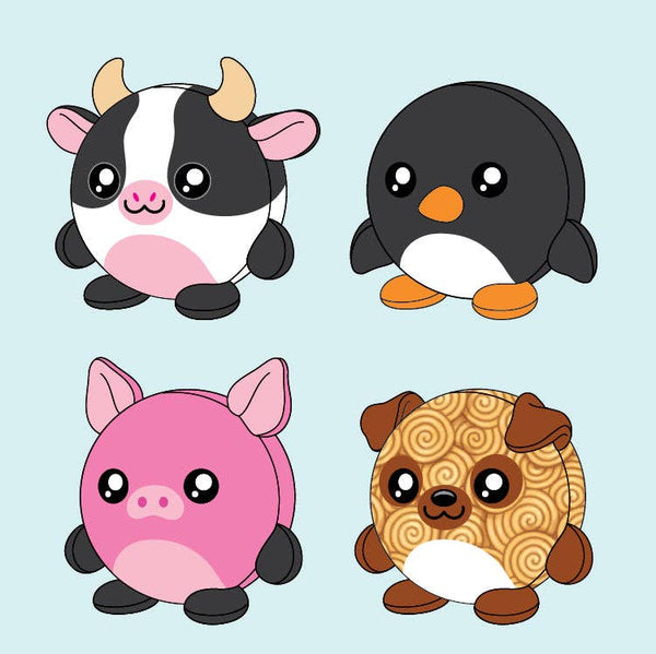 Smoosh Pets Soft Squishy Plush Ball Assortment
