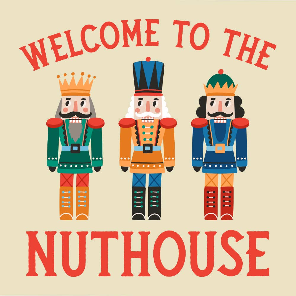 Funny Christmas Napkins |Welcome To The Nuthouse - 20ct