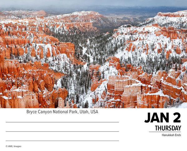 National Parks 2025 Box Calendar