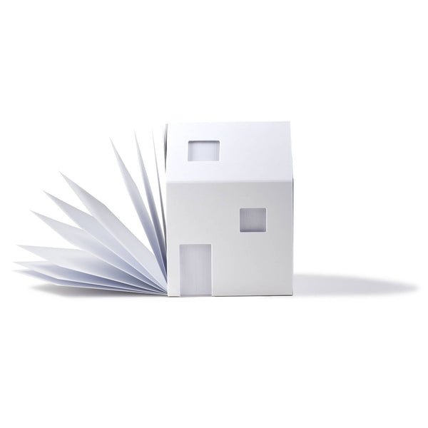 White notepad shaped as a house - Gift