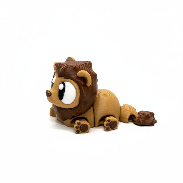 Lion • Mini 3D Printed Articulated Animal • Flexi Animals • Pocket Pets • Pocket Pals • Desk Pets