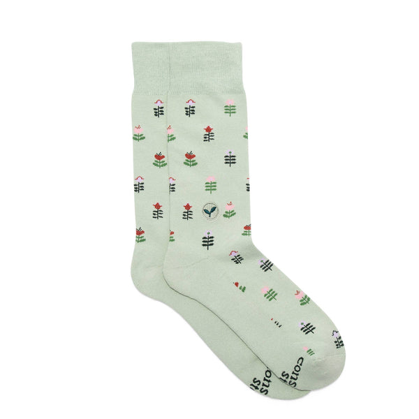 Socks that Plant Trees (Green Tulips): Small