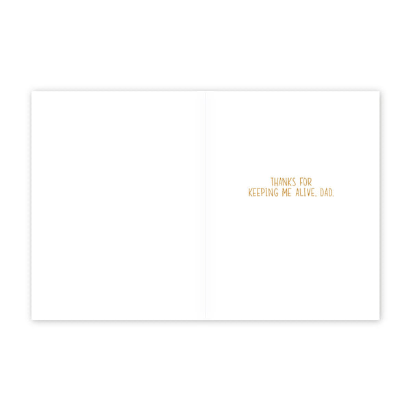 Grizzly Eats Cubs Dad Card