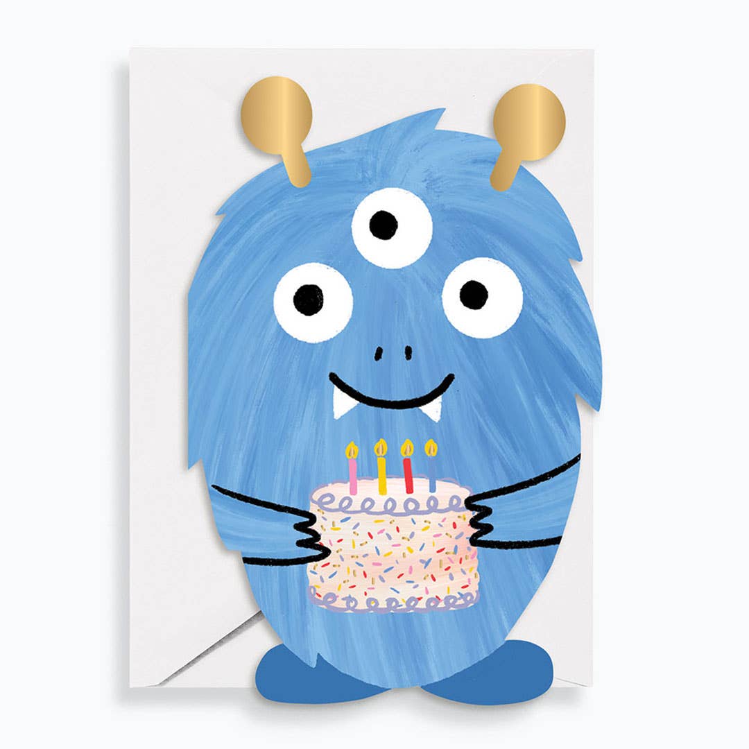 Die Cut Monsterously Fun Birthday Card