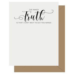 Crass Calligraphy Truth Letterpress Greeting Card