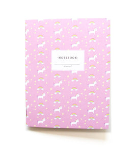 Mini Notebook, Unicorns & Rainbows