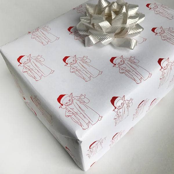 Christmas It Is Gift Wrap | Roll of 3 Sheets