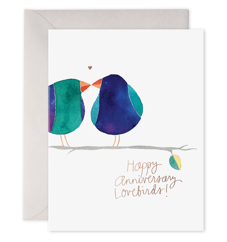 Lovebirds Anniversary Card