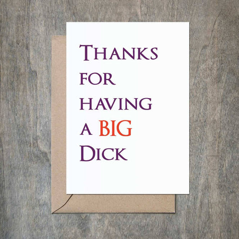 Thanks For Having A Big Dick