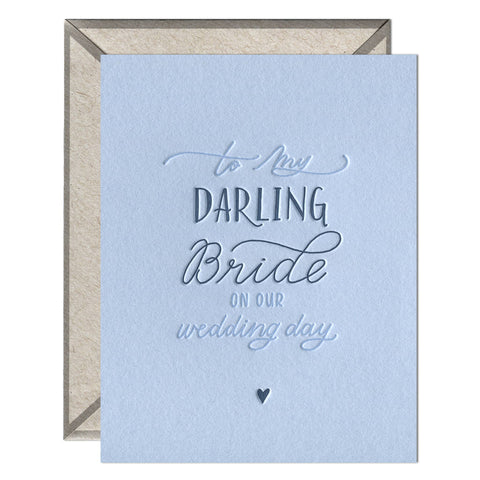 Darling Bride - greeting card
