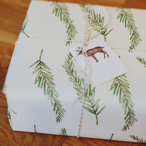 Fir Branch Gift Wrap Roll