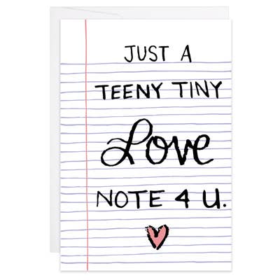 Teeny Tiny Love Note - Mini Card
