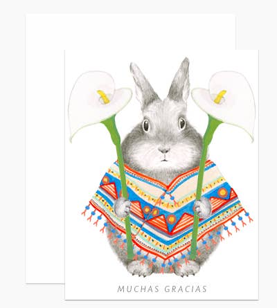 Muchas Gracias Bunny Card